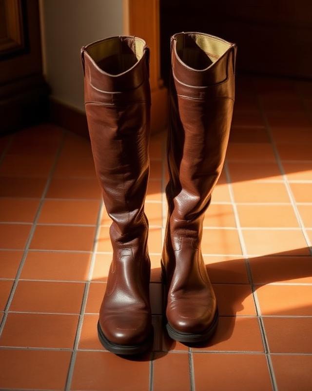Bottes Cuir Équitation